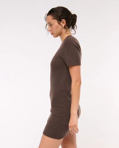 Abercrombie & Fitch The A&f Madeline Mini Sweater Dress In Brown