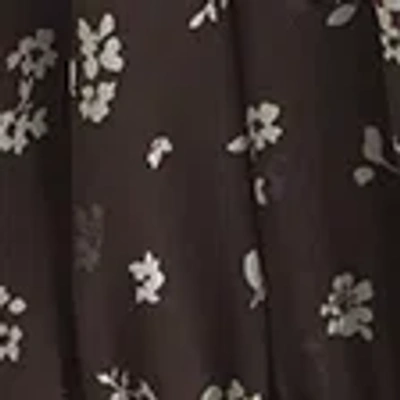 Abercrombie & Fitch Angel Sleeve Sheer Mini Dress In Brown