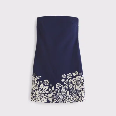 Abercrombie & Fitch The A&f Scarlett Strapless Skort In Blue