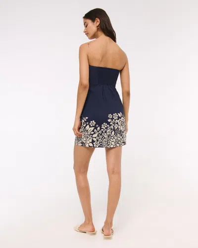 Abercrombie & Fitch The A&f Scarlett Strapless Skort In Blue