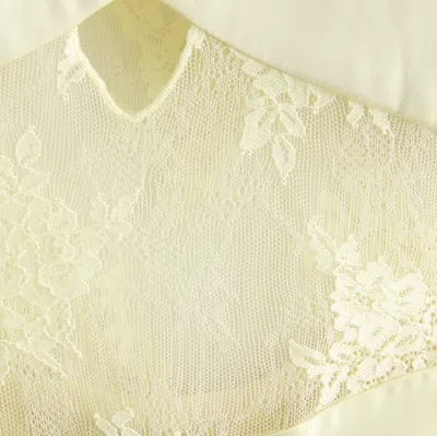 Abercrombie & Fitch The A&f Julia Slip Lace Halter Maxi Dress In Yellow