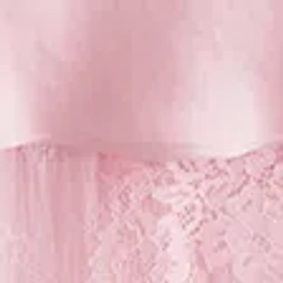 Abercrombie & Fitch Cowl Neck Lace Maxi Dress In Pink