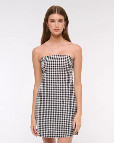 Abercrombie & Fitch The A&f Scarlett Strapless Linen-blend Skort In Multi