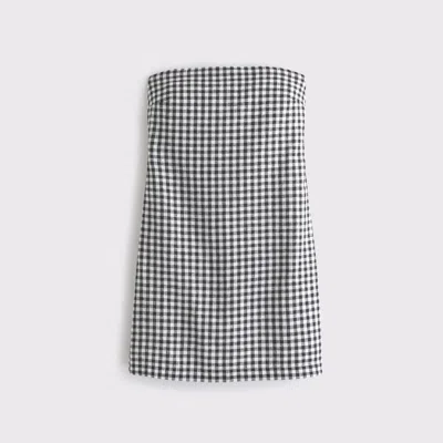 Abercrombie & Fitch The A&f Scarlett Strapless Linen-blend Skort In Multi