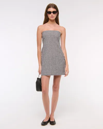 Abercrombie & Fitch The A&f Scarlett Strapless Linen-blend Skort In Multi