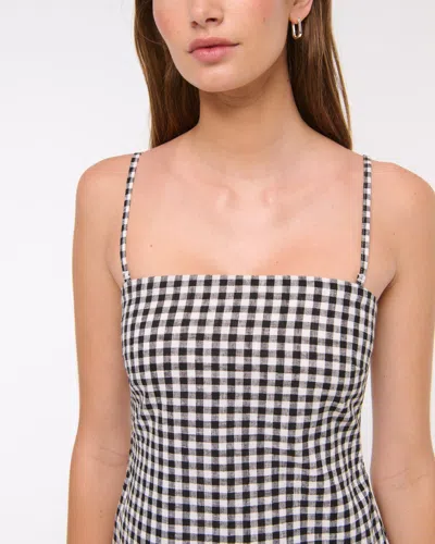 Abercrombie & Fitch The A&f Scarlett Strapless Linen-blend Skort In Multi