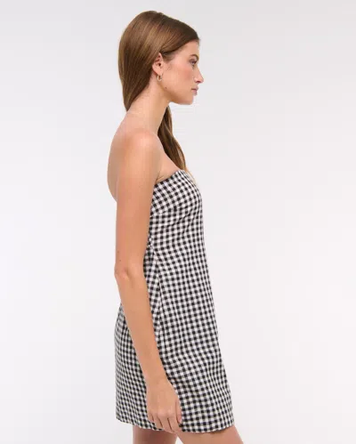 Abercrombie & Fitch The A&f Scarlett Strapless Linen-blend Skort In Multi