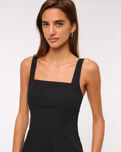Abercrombie & Fitch The A&f Mila Midi Dress In Black
