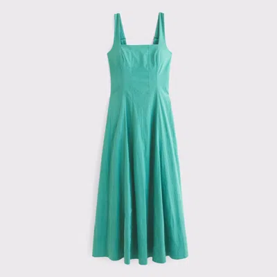 Abercrombie & Fitch The A&f Mila Midi Dress In Green