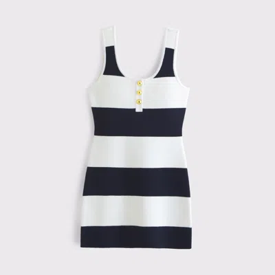 Abercrombie & Fitch Vol. 28 Button Mini Sweater Dress In Multi