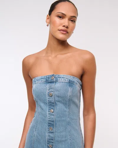 Abercrombie & Fitch The A&f Mara Strapless Denim Mini Dress
