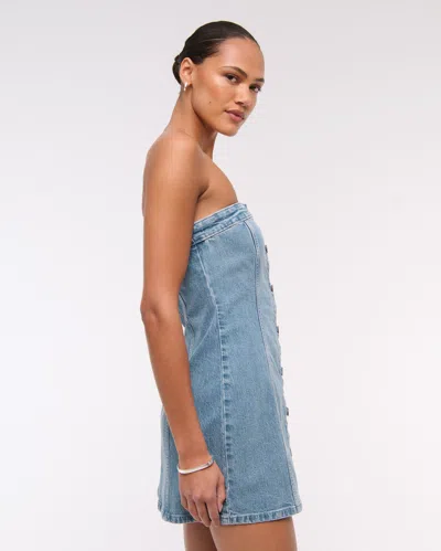Abercrombie & Fitch The A&f Mara Strapless Denim Mini Dress