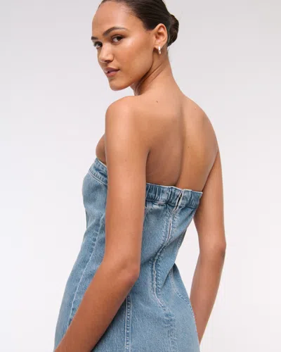 Abercrombie & Fitch The A&f Mara Strapless Denim Mini Dress