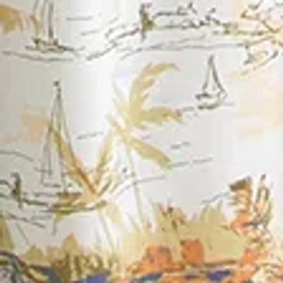 Abercrombie & Fitch Dipped-waist Smocked Midi Dress In Multi