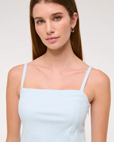 Abercrombie & Fitch Seamed Stretch Skort In Blue