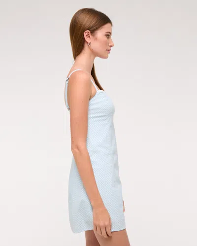 Abercrombie & Fitch Seamed Stretch Skort In Blue