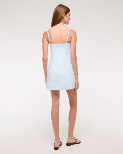 Abercrombie & Fitch Seamed Stretch Skort In Blue