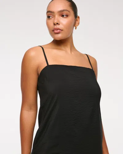 Abercrombie & Fitch Straight Neck Slip Skort In Black