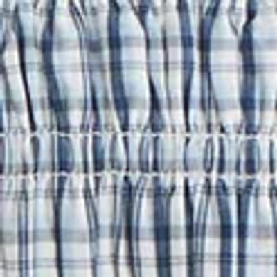 Abercrombie & Fitch Smocked Babydoll Tie Mini Dress In Blue