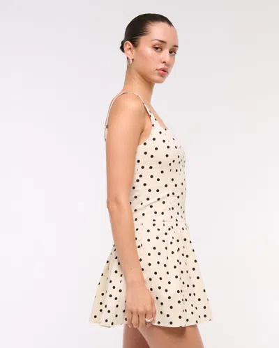 Abercrombie & Fitch The A&f Mila Drop-waist Mini Dress In White