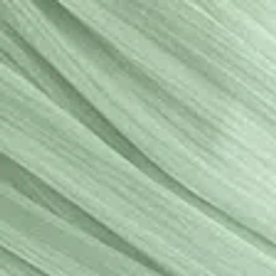 Abercrombie & Fitch Sheer Bubble Hem Mini Dress In Green