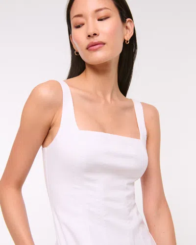 Abercrombie & Fitch The A&f Mila Stretch Mini Dress In White