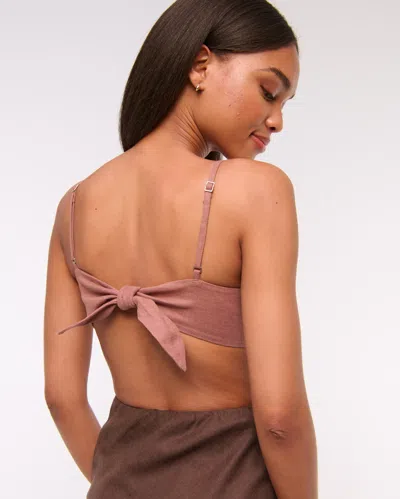 Abercrombie & Fitch The A&f Julia Slip Cutout Maxi Dress In Brown