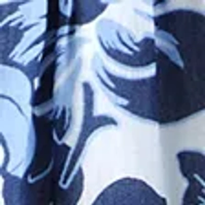 Abercrombie & Fitch Smocked Tie-front Mini Dress In Blue