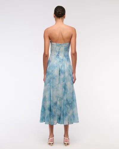 Abercrombie & Fitch The A&f Camille Strapless Godet Midi Dress