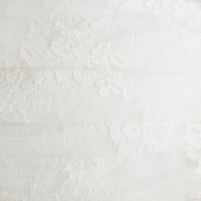 Abercrombie & Fitch Strapless Lace Mini Dress In White