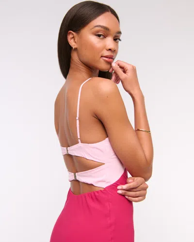 Abercrombie & Fitch The A&f Julia Slip Cutout Maxi Dress In Purple