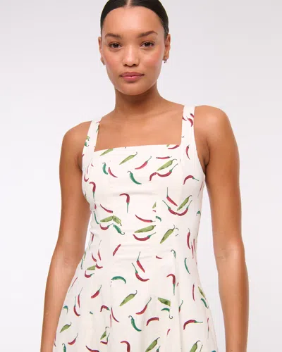 Abercrombie & Fitch The A&f Mila Stretch Midi Dress In White