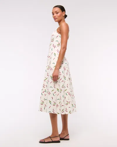 Abercrombie & Fitch The A&f Mila Stretch Midi Dress In White