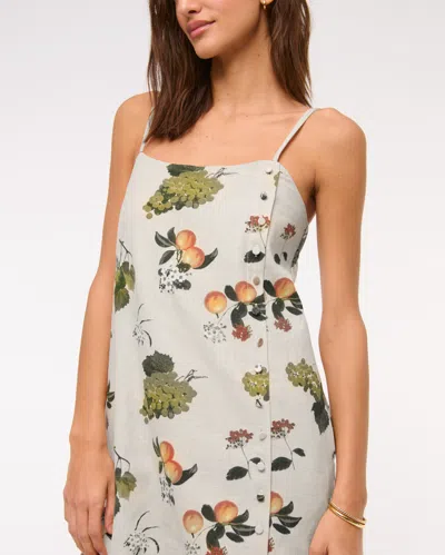 Abercrombie & Fitch Linen-blend Button Skort