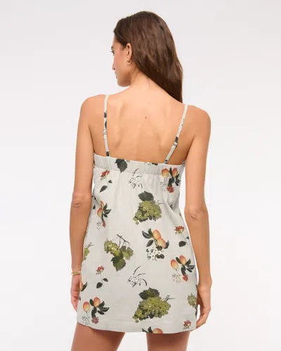 Abercrombie & Fitch Linen-blend Button Skort