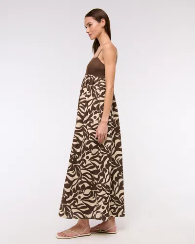 Abercrombie & Fitch Tie-back Babydoll Maxi Dress