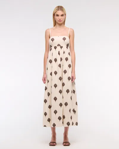 Abercrombie & Fitch Tie-back Babydoll Maxi Dress