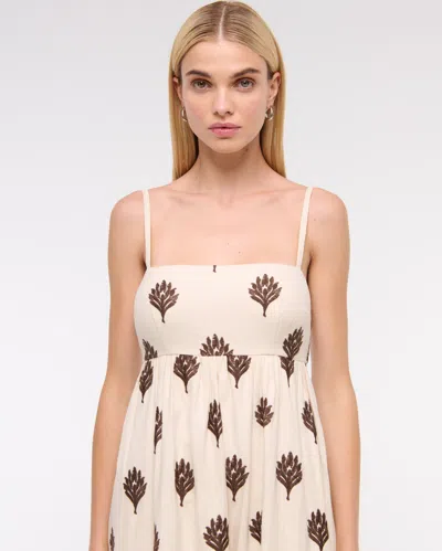 Abercrombie & Fitch Tie-back Babydoll Maxi Dress