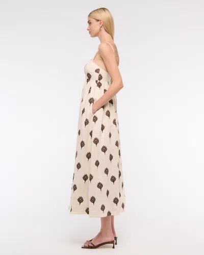 Abercrombie & Fitch Tie-back Babydoll Maxi Dress