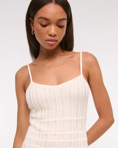 Abercrombie & Fitch Crochet-style Maxi Dress In Multi