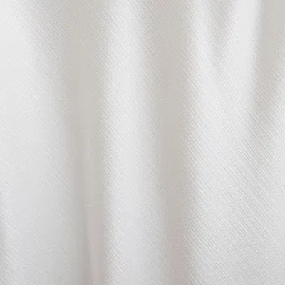 Abercrombie & Fitch High-neck Crinkle Satin Maxi Dress In White