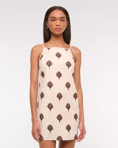 Abercrombie & Fitch Shift Linen-blend Mini Dress