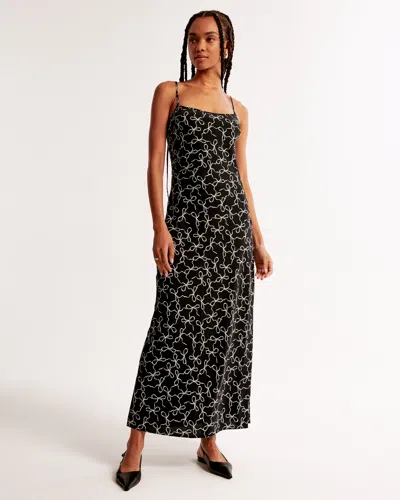 Abercrombie & Fitch The A&f Julia Slip Maxi Dress In Black