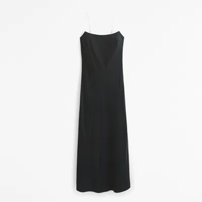 Abercrombie & Fitch The A&f Julia Slip Maxi Dress In Black