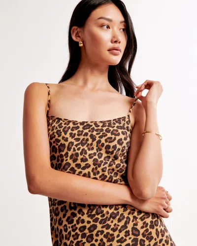 Abercrombie & Fitch The A&f Julia Slip Maxi Dress In Brown