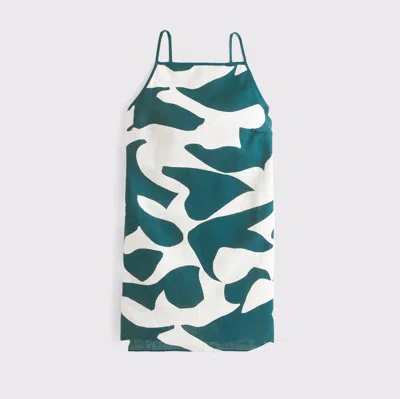 Abercrombie & Fitch Linen-blend Apron Mini Dress