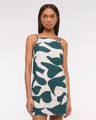 Abercrombie & Fitch Linen-blend Apron Mini Dress