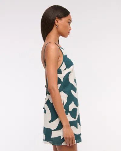 Abercrombie & Fitch Linen-blend Apron Mini Dress