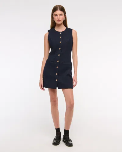 Abercrombie & Fitch The A&f Mara Tweed Mini Dress In Purple