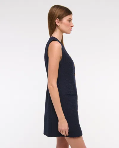 Abercrombie & Fitch The A&f Mara Tweed Mini Dress In Purple